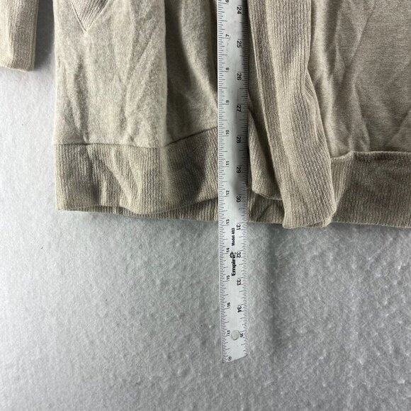 Gibson Sweater Womens Sz S Oatmeal Cream Knitted Open Tunic Long Sleeve Cardigan - Picture 5 of 12